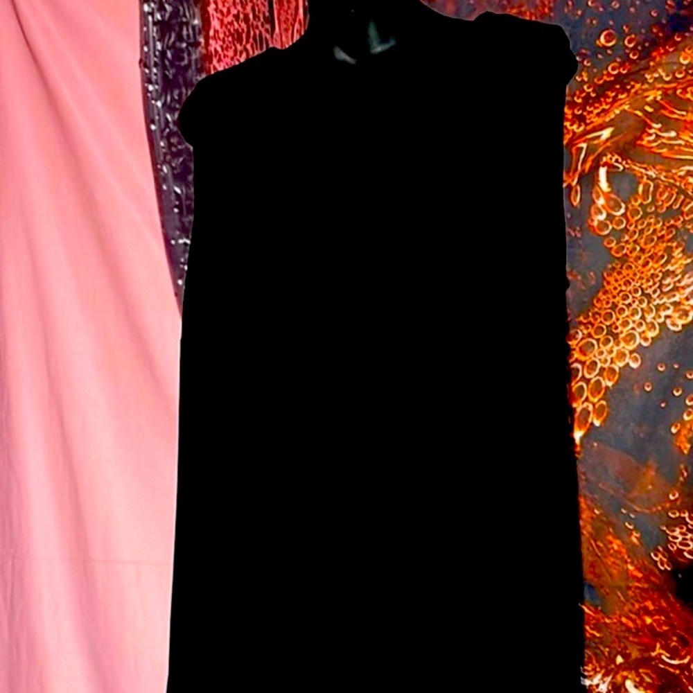 Roz & Ali Black Midi Dress with Elegant Design